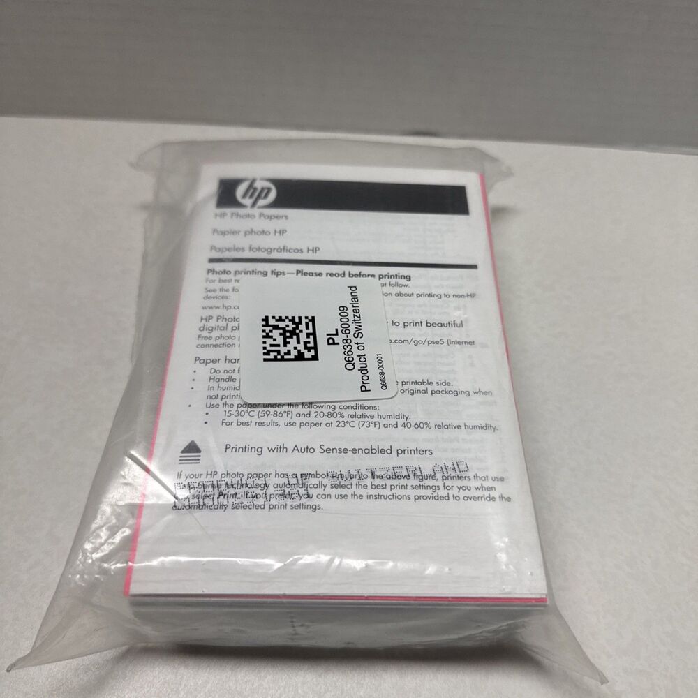 HP Advanced Glossy Photo Paper 150x 4×6" PL Q6638-60009 Sealed